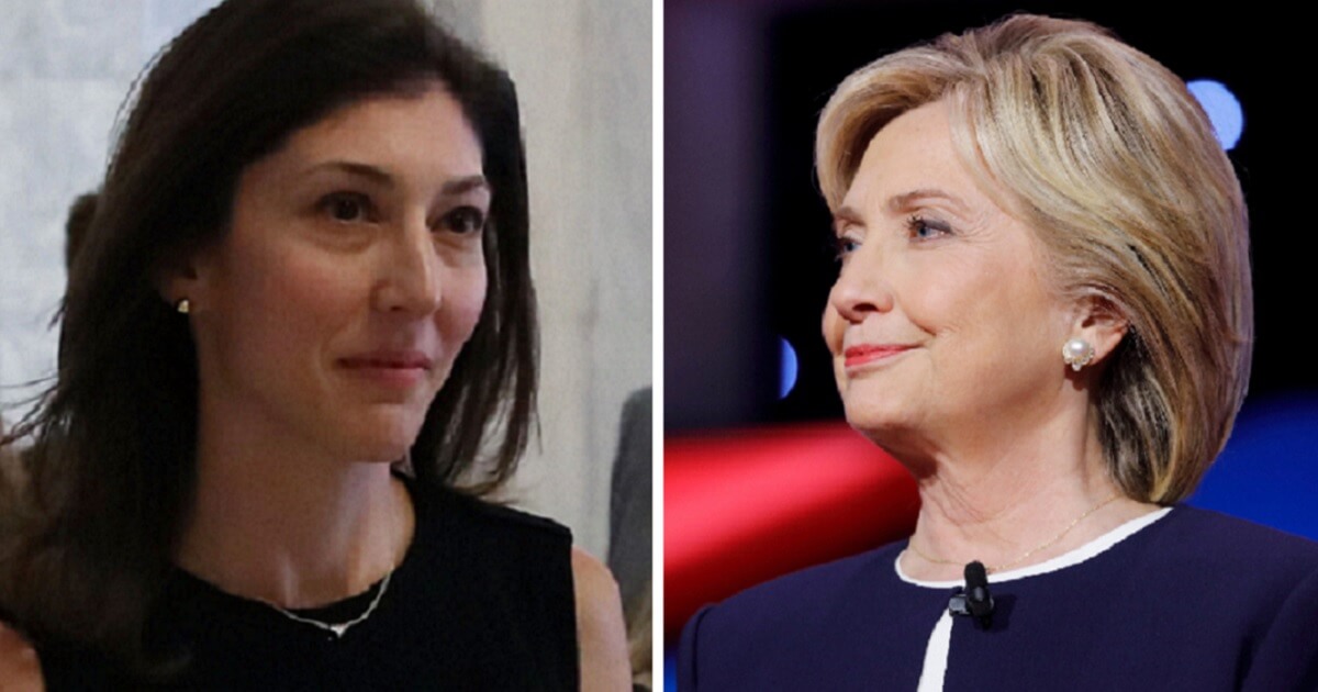 Fiormer FBI attorney Lisa Page, left; and HIllary Cinton, right.