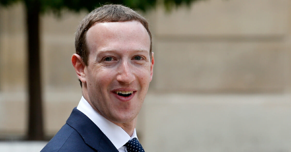 Facebook CEO Mark Zuckerberg leaves the Elysee Presidential Palace after the 'Tech for Good' Summit on May 23, 2018, in Paris, France.