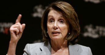 Nancy Pelosi speaks during a town hall-style meeting Thursday, Feb. 1, 2018, in Cambridge, Mass.