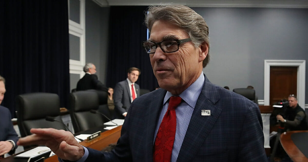 Energy Secretary Rick Perry before the House Appropriations Subcommittee on March 15, 2018, in Washington, D.C.