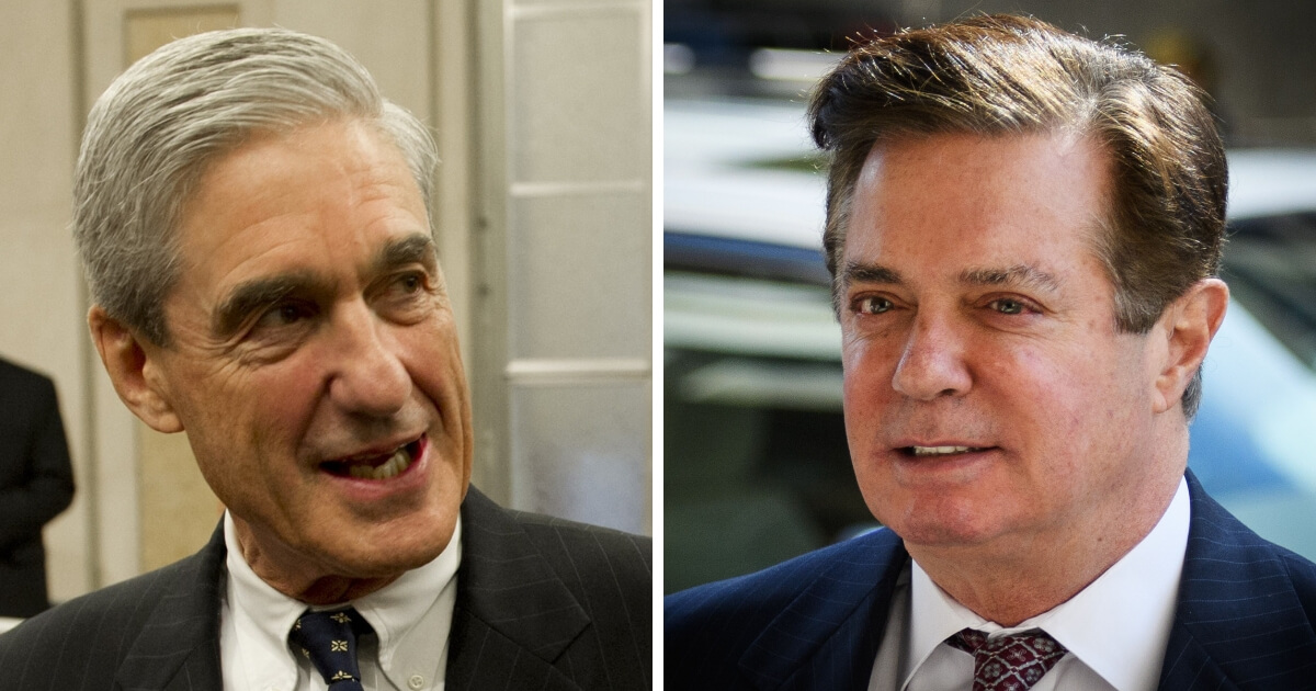 Special counsel Robert Mueller, left, and former Trump campaign chairman Paul Manafort, right.