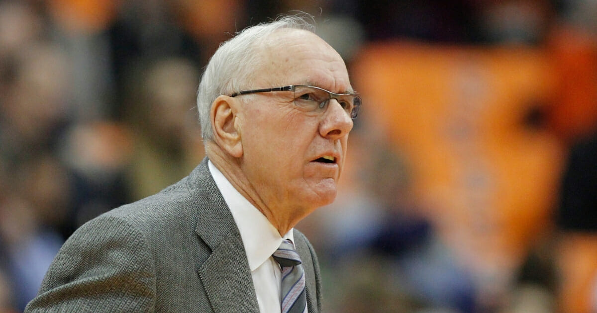 Syracuse basketball coach Jim Boeheim