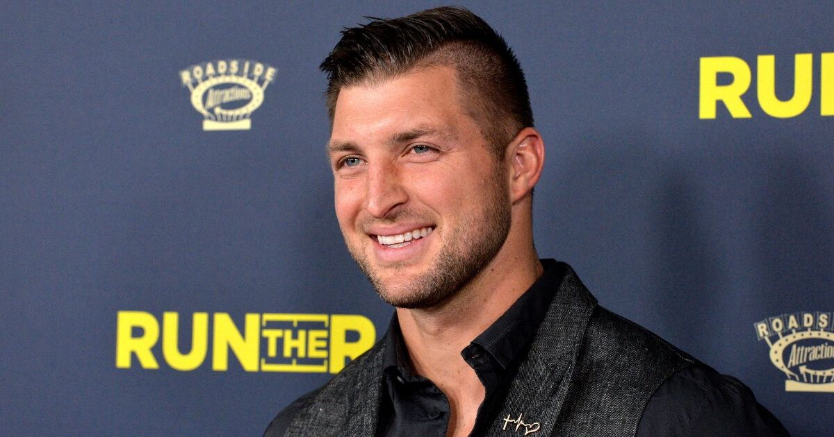 "Run the Race" executive producer Tim Tebow attends the film's premiere in Hollywood, California.