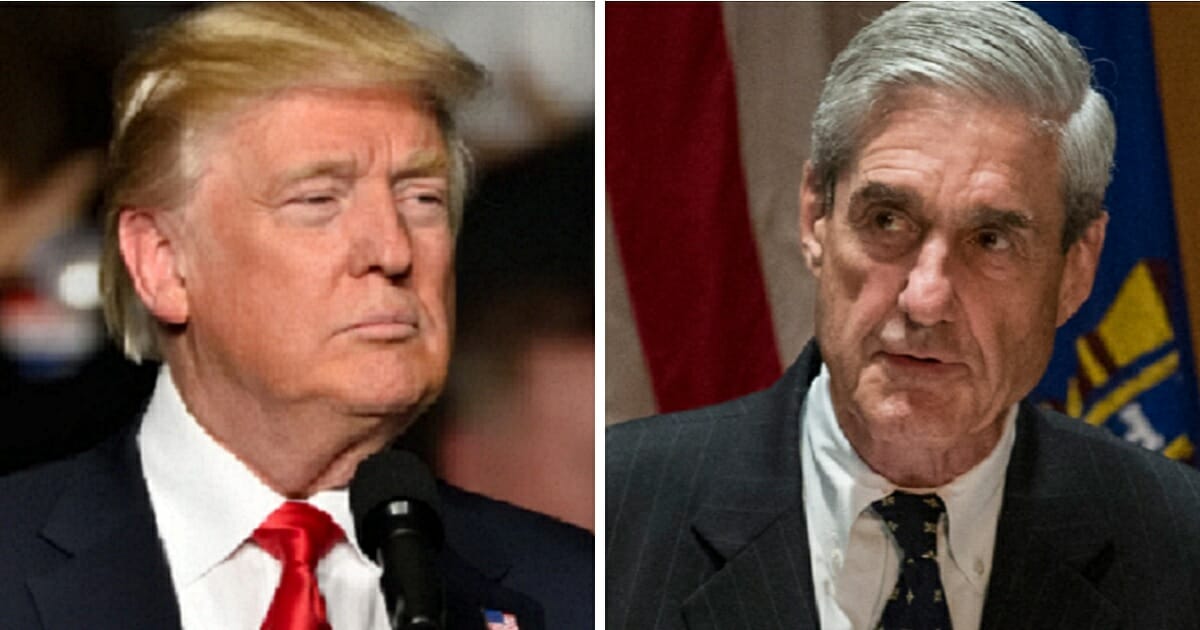 President Donald Trump, left; and special counsel Robert Mueller, right.
