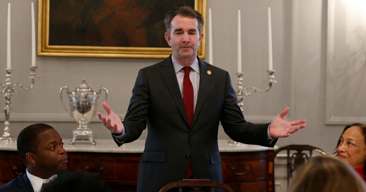 Virginia Gov. Ralph Northam hosts African-American leaders for a breakfast at the Governor's Mansion in Richmond.