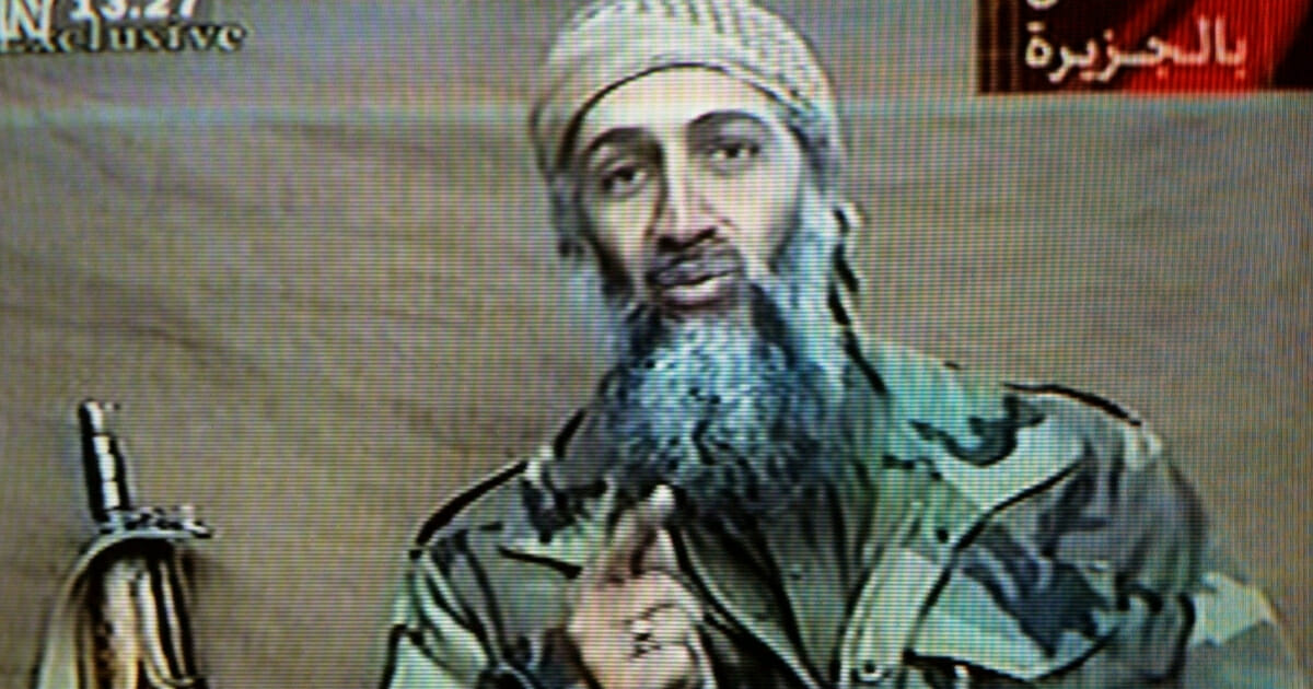 A videotape released by Al-Jazeera TV featuring Osama Bin Laden.