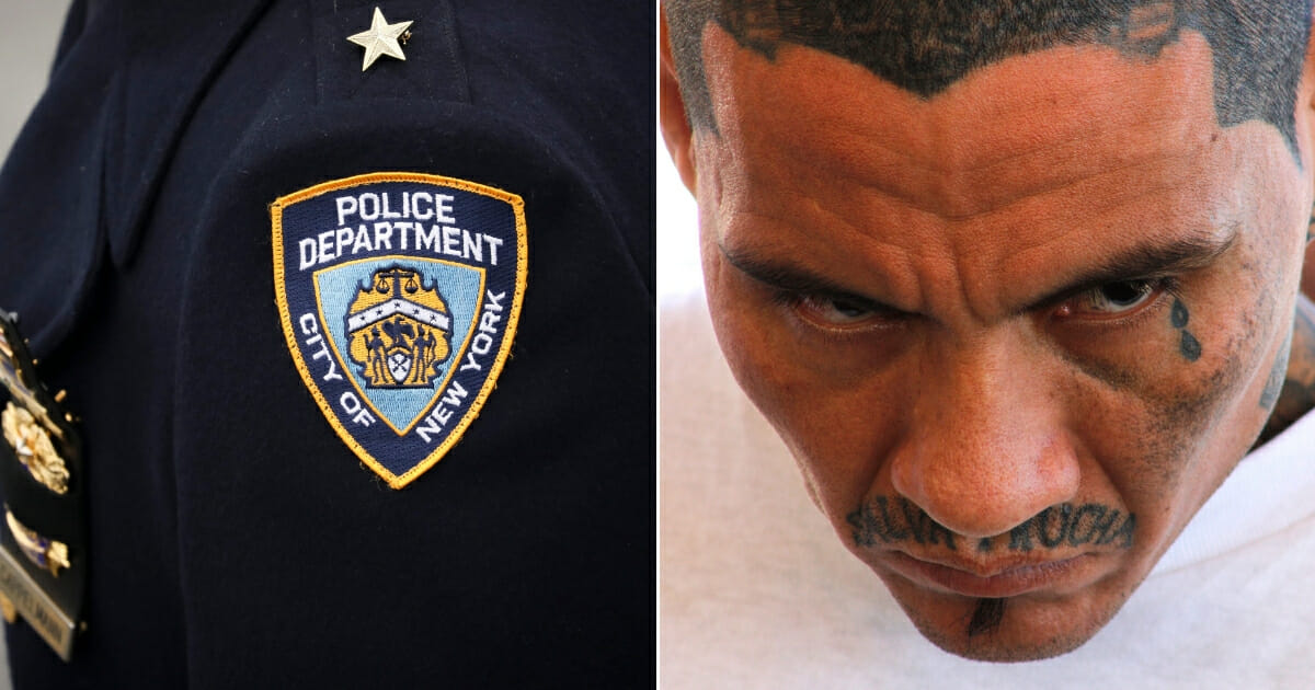 An NYPD officer badge / gang member