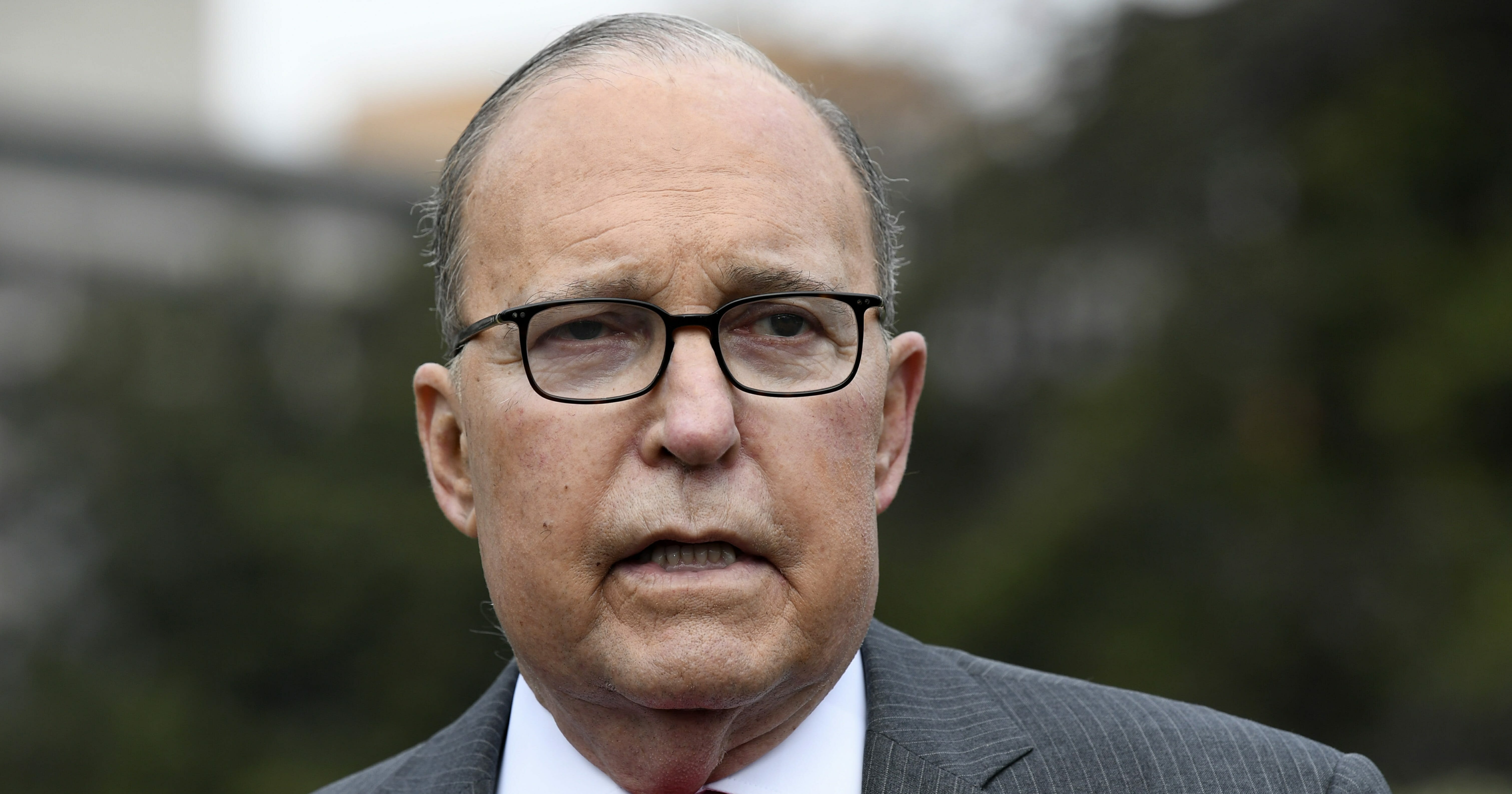 In this Feb. 7, 2019, file photo White House National Economic Council Director Larry Kudlow speaks to reporters at the White House in Washington