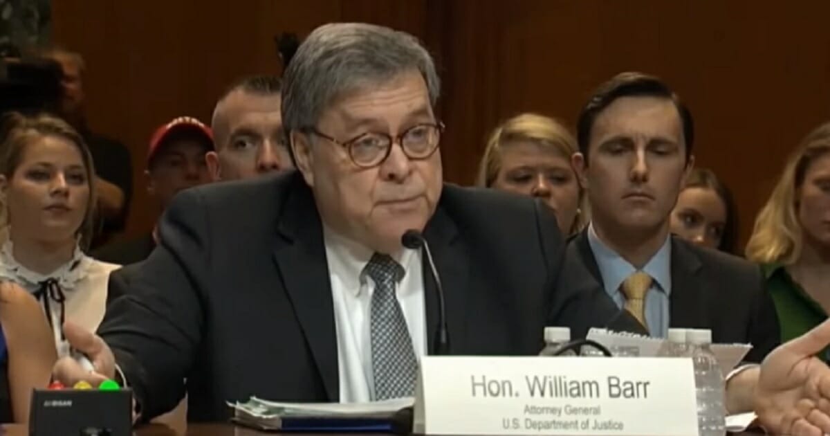Attorney General William Barr testifies Tuesday in front of the Senate Appropriations Committee. Barr told senators he will have a team look into the federal government's surveillance of Donald Trump's president campaign in the 2016 election.