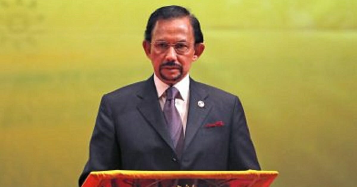 Brunei's Sultan Hassanal Bolkiah is pictured in an October 2013 file photo.