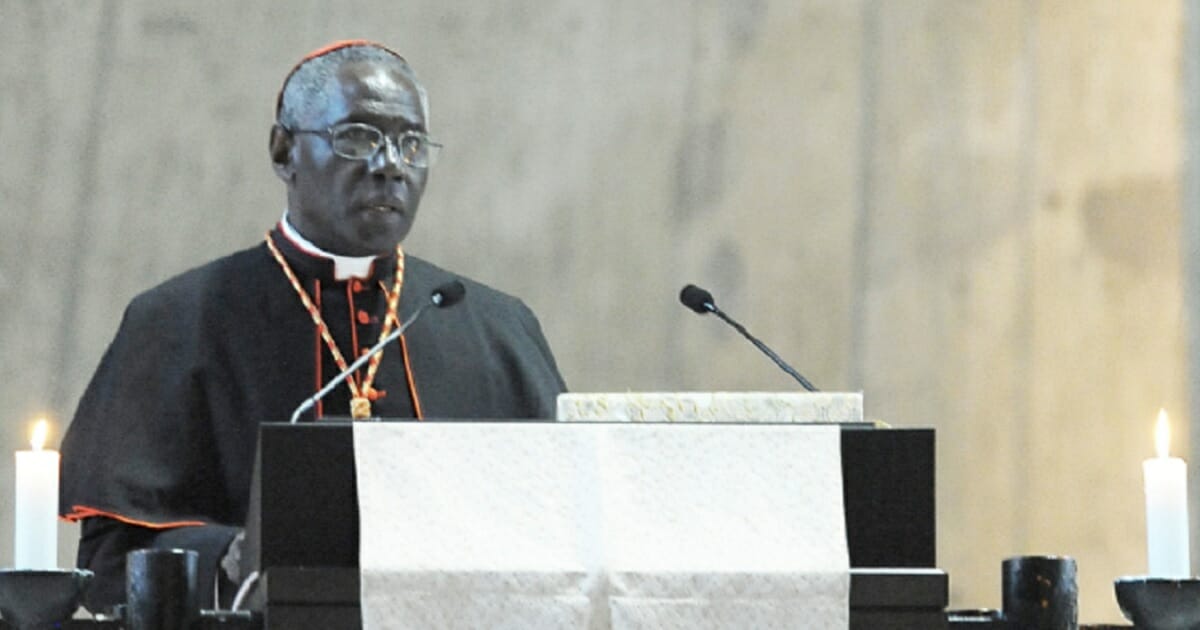 Cardinal Robert Sarah, pictured in a 2011 file photo.