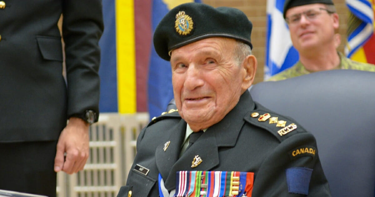 Elderly Canadian Army colonel