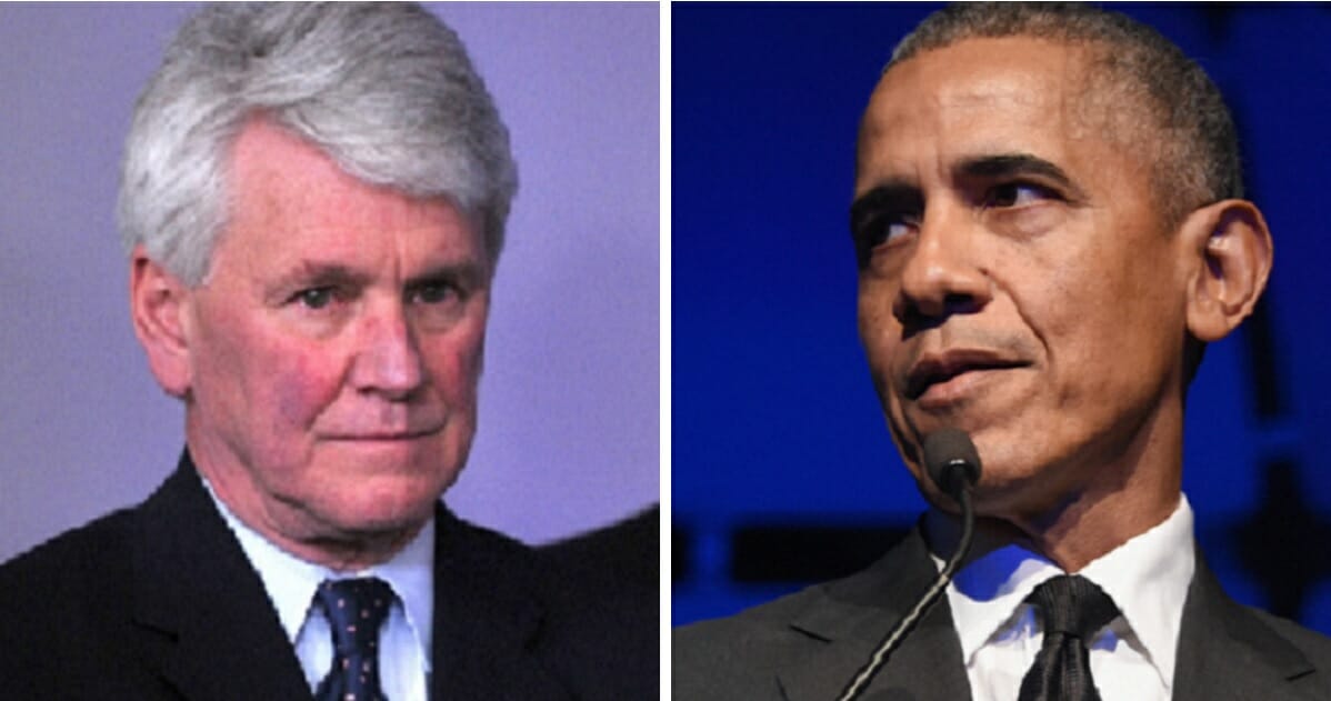 One-time Obama White House counsel Greg Craig, left; and former President Barack Obama, right.