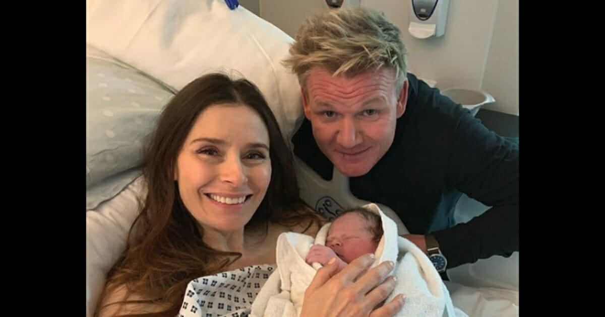 Gordon Ramsey, wife and baby