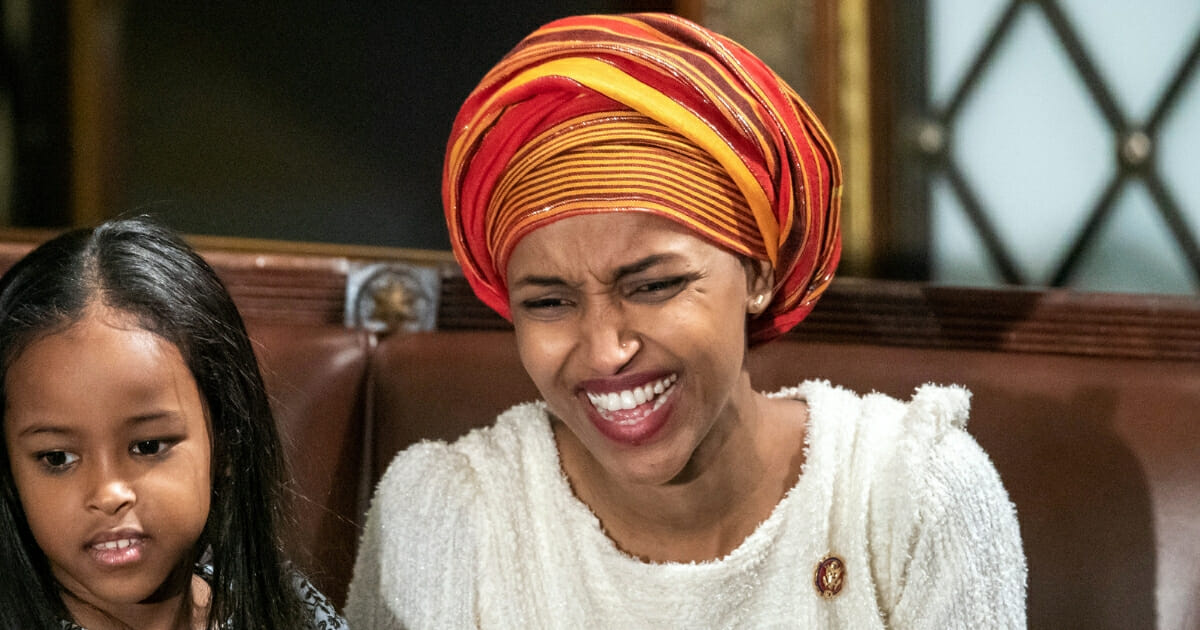 Rep. Ilhan Omar smiles during the first day of the 116th Congress at the Capitol in Washington, D.C., on Jan. 3, 2019.