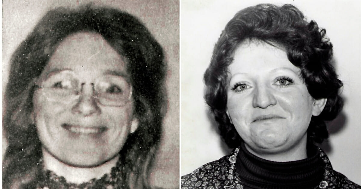 This undated photo provided by the San Luis Obispo County Sheriff's Office shows murder victim Jane Morton Antunez, whose body was found in her car in Atascadero, California, on Nov. 18, 1977, left. This undated photo provided by the San Luis Obispo County Sheriff's Office shows murder victim Patricia Dwyer, whose body was found in her home in Atascadero, California, on Jan. 11, 1978, right.