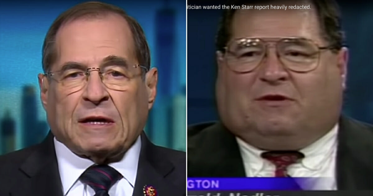 Rep. Jerry Nadler in 2019 and 1998.