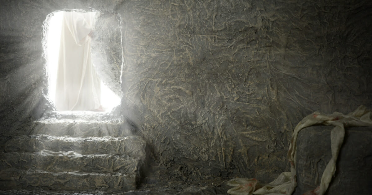Jesus Leaving Tomb