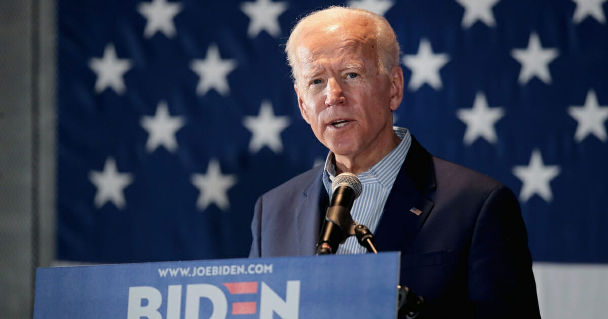 Democratic presidential candidate and former Vice President Joe Biden holds a campaign event at the Veterans Memorial Building on April 30, 2019, in Cedar Rapids, Iowa.
