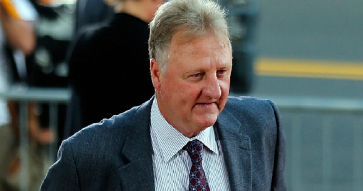 Larry Bird at the Basketall Hall of Fame in a 2014 file photo.