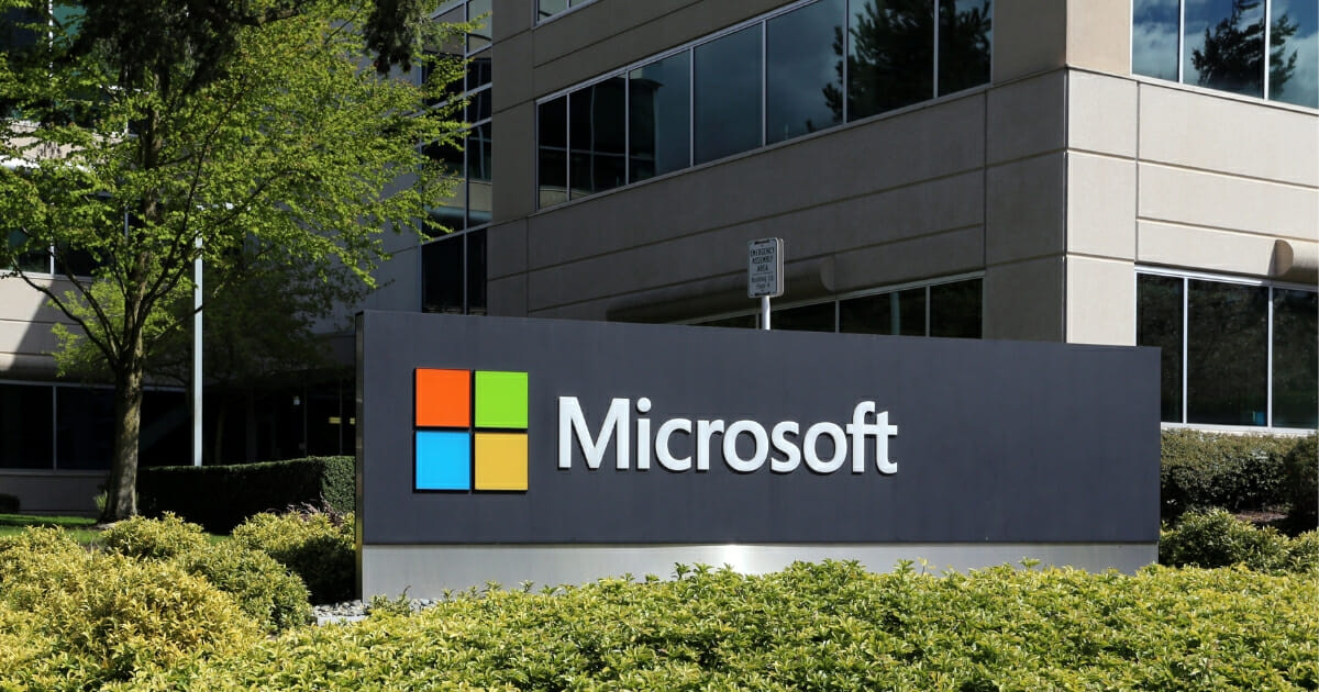 Microsoft headquarters sign