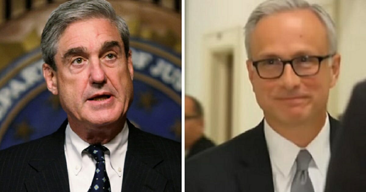 Special counsel Robert Mueller, left; and former FBI attorney James Baker, right.