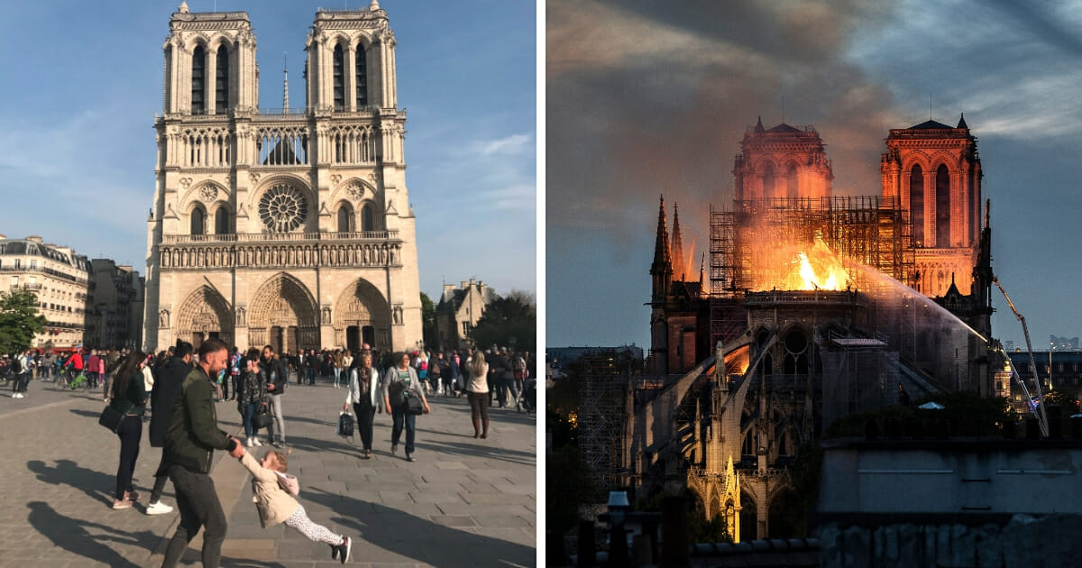 Notre Dame viral picture