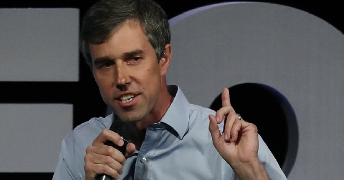 Former Texas Rep. and presidential contender Robert "Beto" O'Rourke speaks at the "We the People" summit in Washington on Monday.