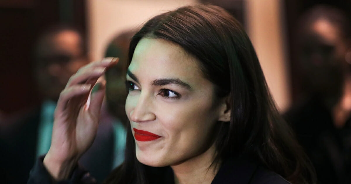 Rep. Alexandria Ocasio-Cortez at the National Action Network's annual convention April 5, 2019, in New York City.