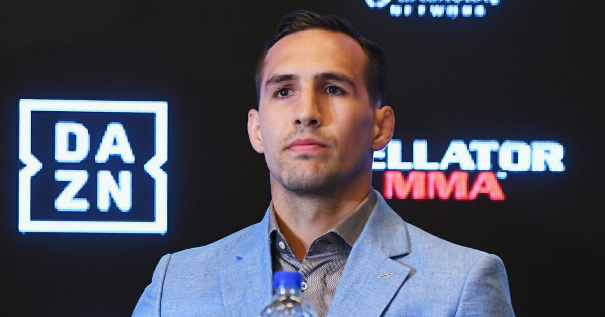 Rory MacDonald at the Bellator-DAZN news conference on June 26, 2018, in New York City.