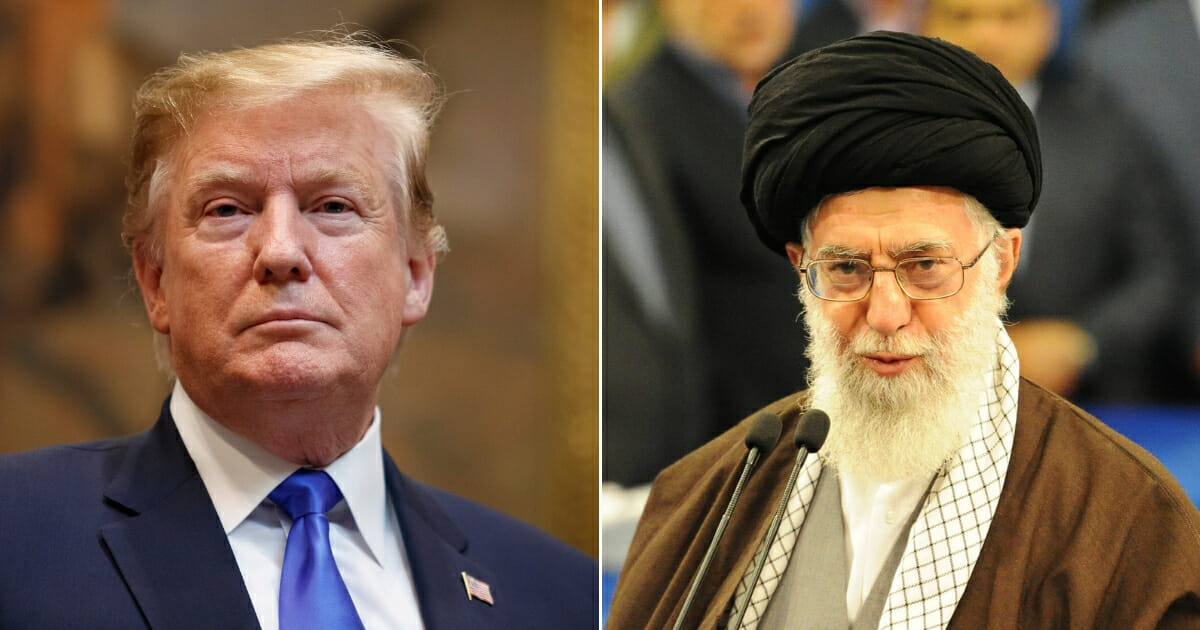 President Donald Trump; Iran's Supreme Leader Ayatollah Seyyed Ali Khamenei