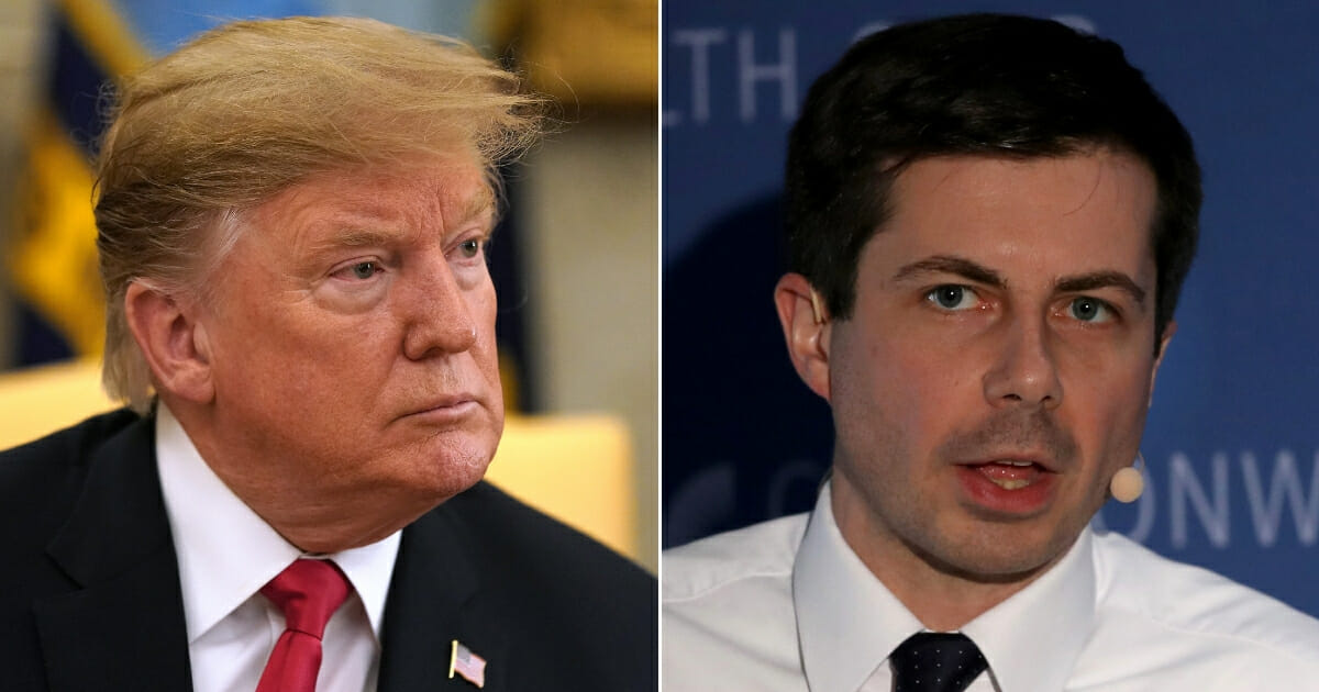 President Donald Trump; Pete Buttigieg