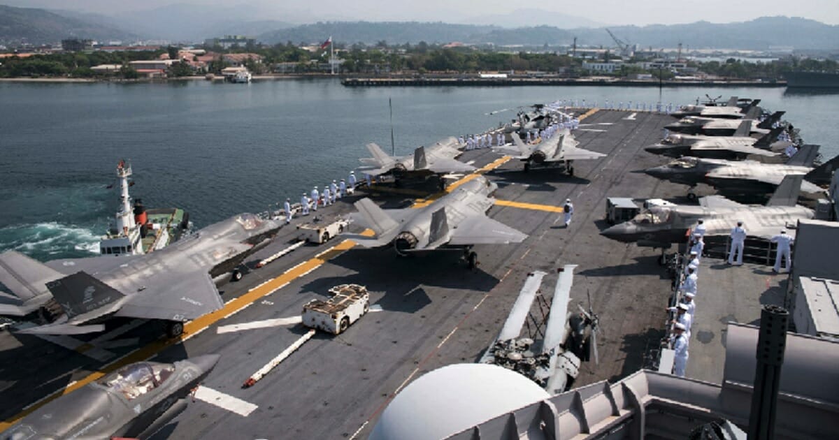 The USS Wasp arrives in Subic Bay, the Philippines, on March 30.