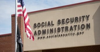 A Social Security office in Wytheville, Virginia, is pictured in a March file photo.