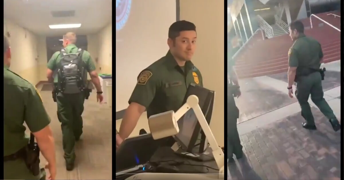 Border Patrol agents who were harassed at the University of Arizona.