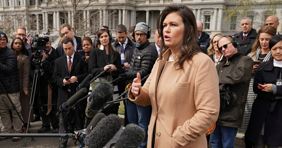 White House press secretary Sarah Sanders