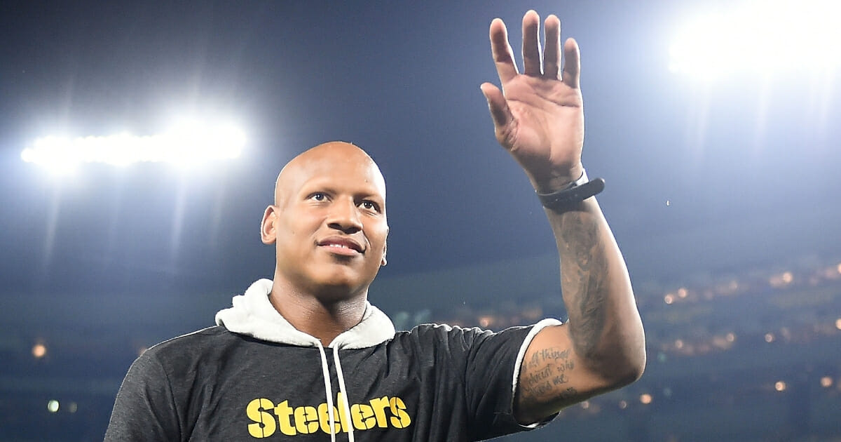 Ryan Shazier of the Pittsburgh Steelers walks off the field following a preseason game against the Green Bay Packers at Lambeau Field on Aug. 16, 2018 in Green Bay, Wisconsin.