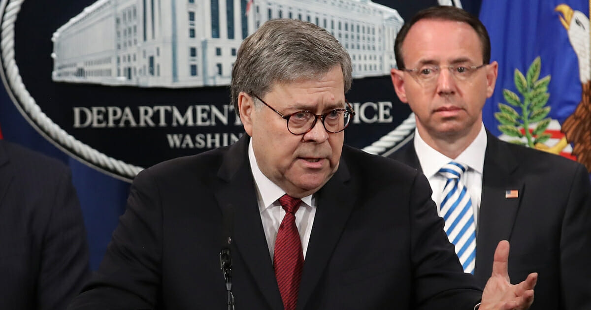 William Barr news conference