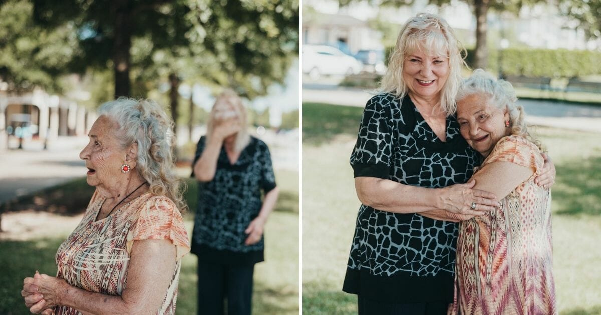 First Look Photos Show Moment Age 90 Mom Meets Daughter She Placed For Adoption 70 Years Ago