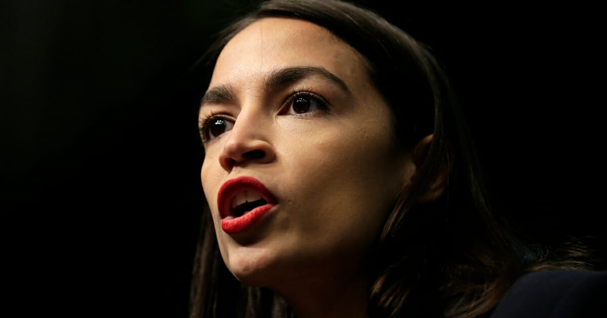 Rep. Alexandria Ocasio-Cortez, D-N.Y., speaks during the National Action Network Convention in New York on April 5, 2019. (Seth Wenig / AP Photo)