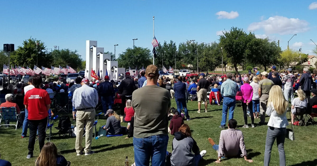 The Memorial Day ceremony May 27, 2019, in Anthem, Arizona.