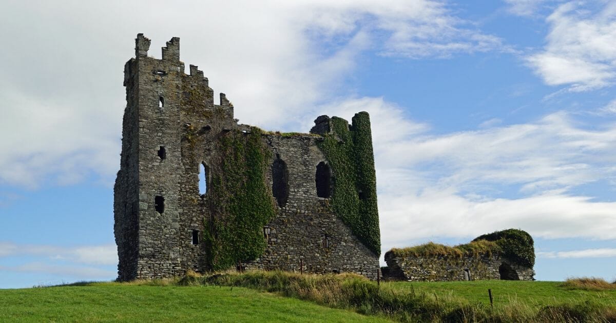Ballycarbery Castle in County Kerry, Ireland.