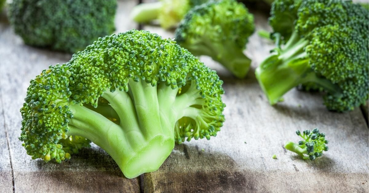 Pieces of broccoli.