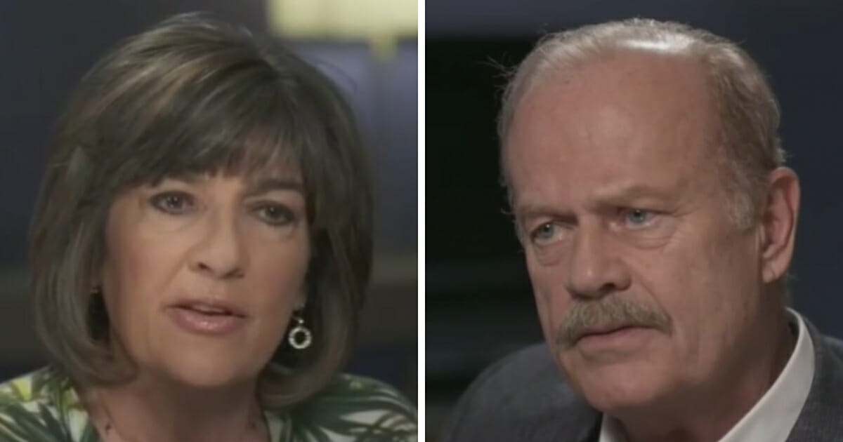 During a recent interview on "Amanpour & Company" on PBS, Kelsey Grammer told host Christiane Amanpour exactly why he thought the president was good for both the country and for Washington. (PBS via MRCTV / screen shot)
