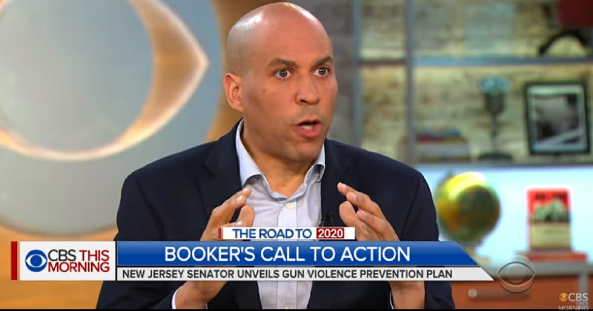New Jersey Sen. Cory Booker appears Monday on "CBS This Morning" to push his presidential campaign and its gun control element.