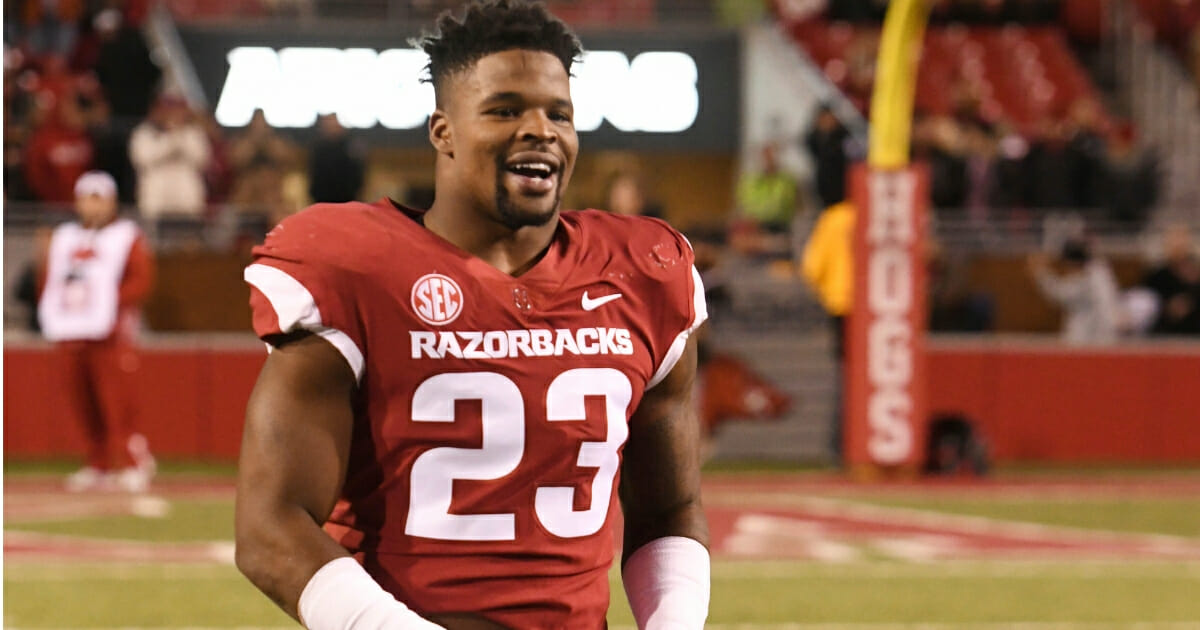 Dre Greenlaw of Arkansas was drafted by the San Francisco 49ers.
