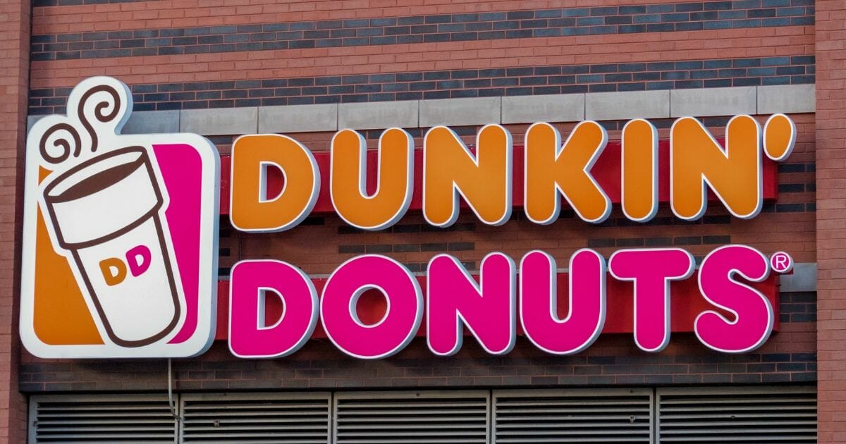 Dunkin' Donuts cafe on March 17, 2019, in New York City.