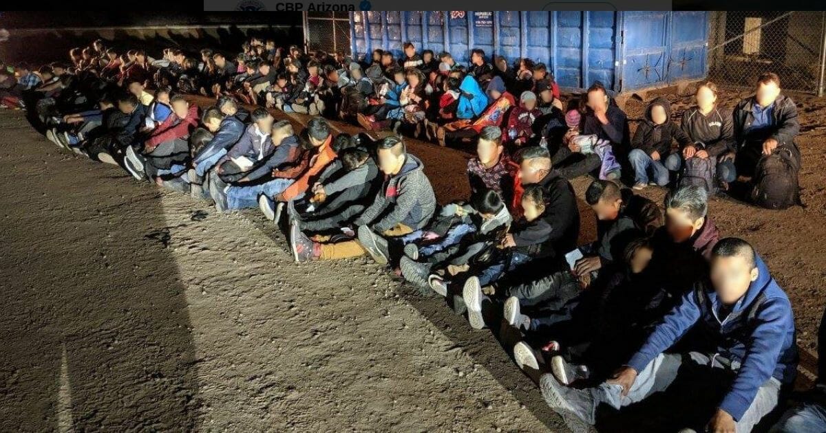 Illegal immigrants apprehended on the U.S. southern border.