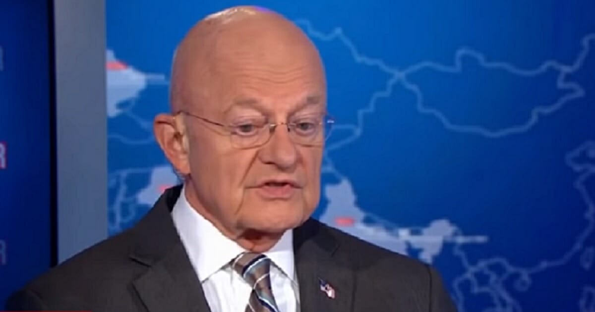 James Clapper, former director of national intelligence, is interviewed on CNN Friday.