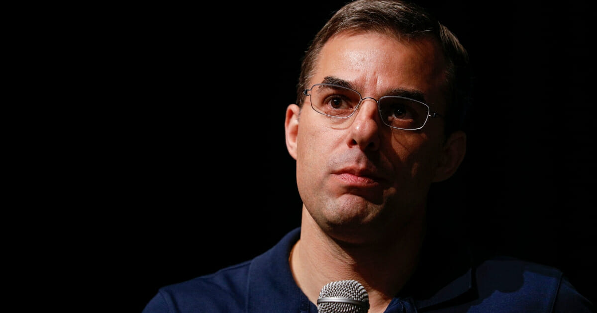 Michigan Rep. Justin Amash holds a town hall meeting on May 28, 2019 in Grand Rapids, Michigan.